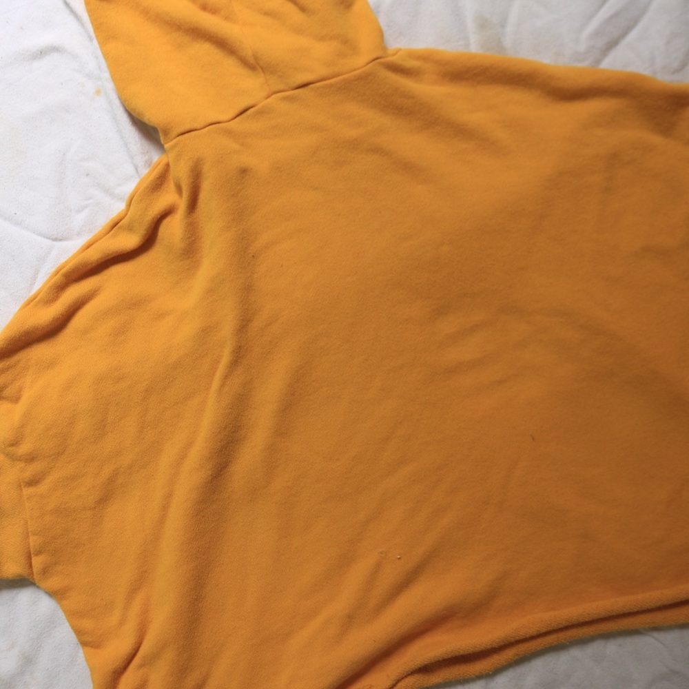 🦋 FOREVER 21 Cropped Yellow Cute Stylish Hoodie - Picture 7 of 11